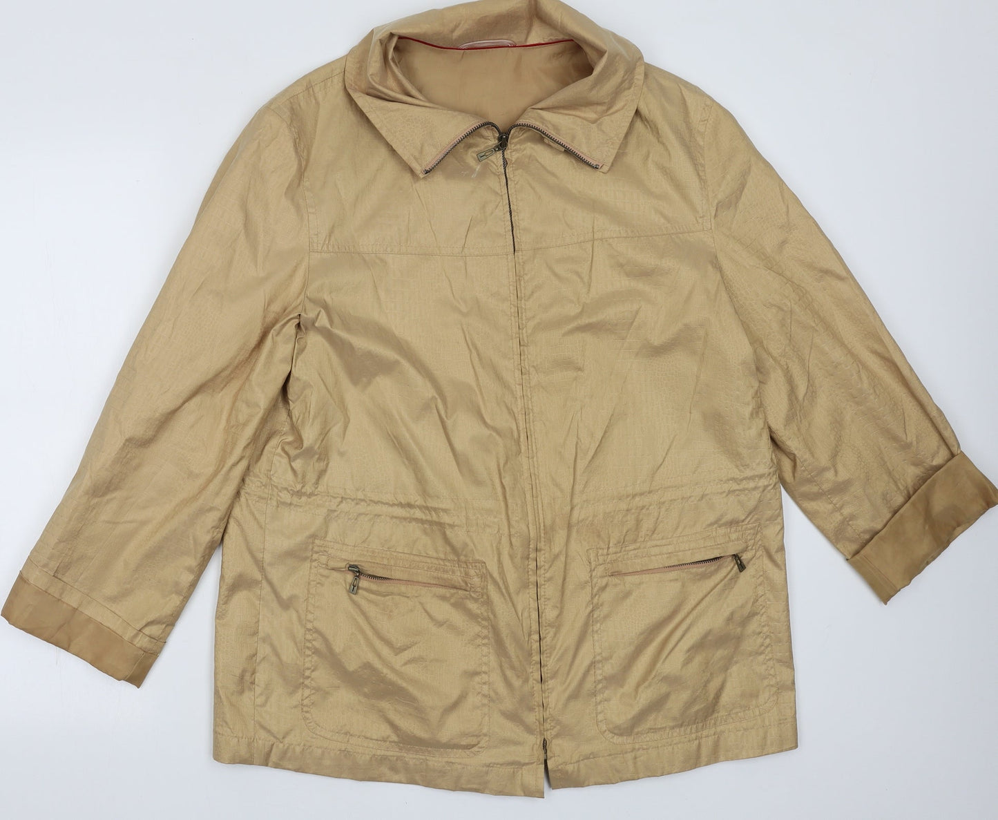 Preworn Womens Gold   Jacket  Size 14  Zip