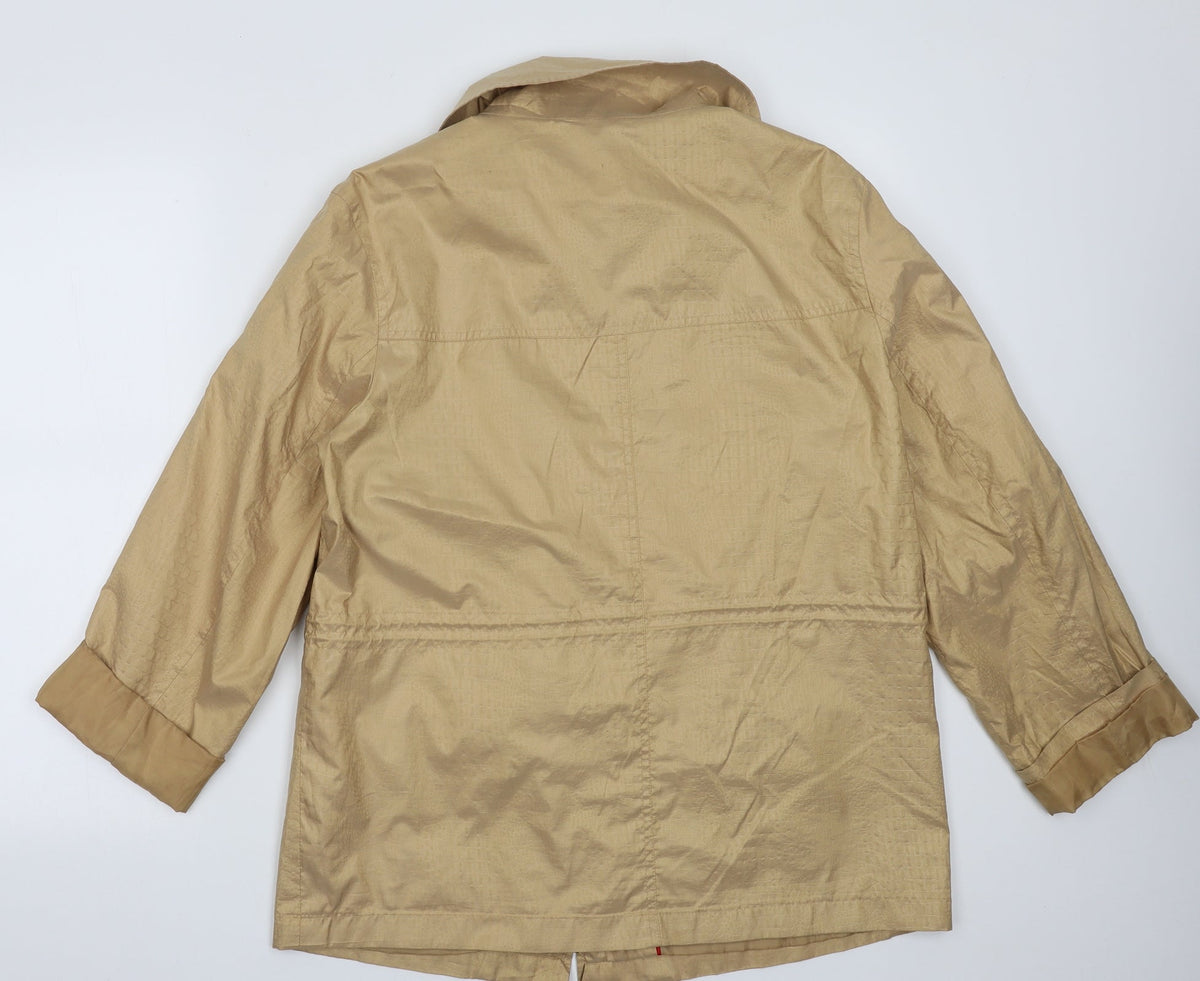 Preworn Womens Gold   Jacket  Size 14  Zip