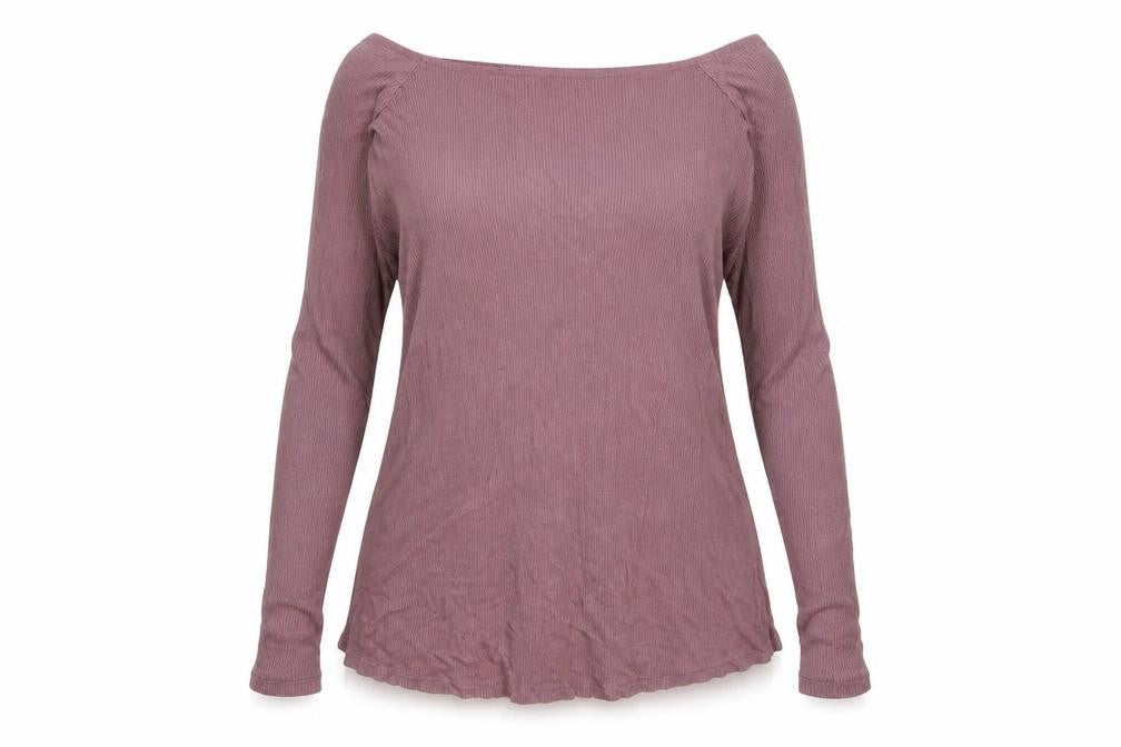 ASOS Womens Purple  Viscose Basic T-Shirt Size 10 Off the Shoulder