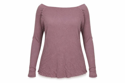 ASOS Womens Purple  Viscose Basic T-Shirt Size 10 Off the Shoulder