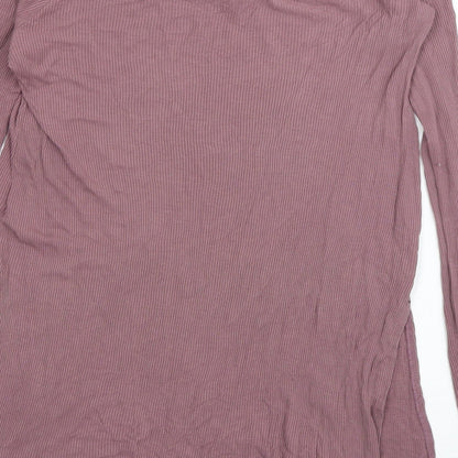 ASOS Womens Purple  Viscose Basic T-Shirt Size 10 Off the Shoulder