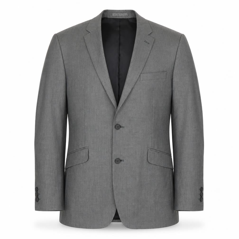 Karl Jackson Mens Grey  Polyester Jacket Suit Jacket Size L