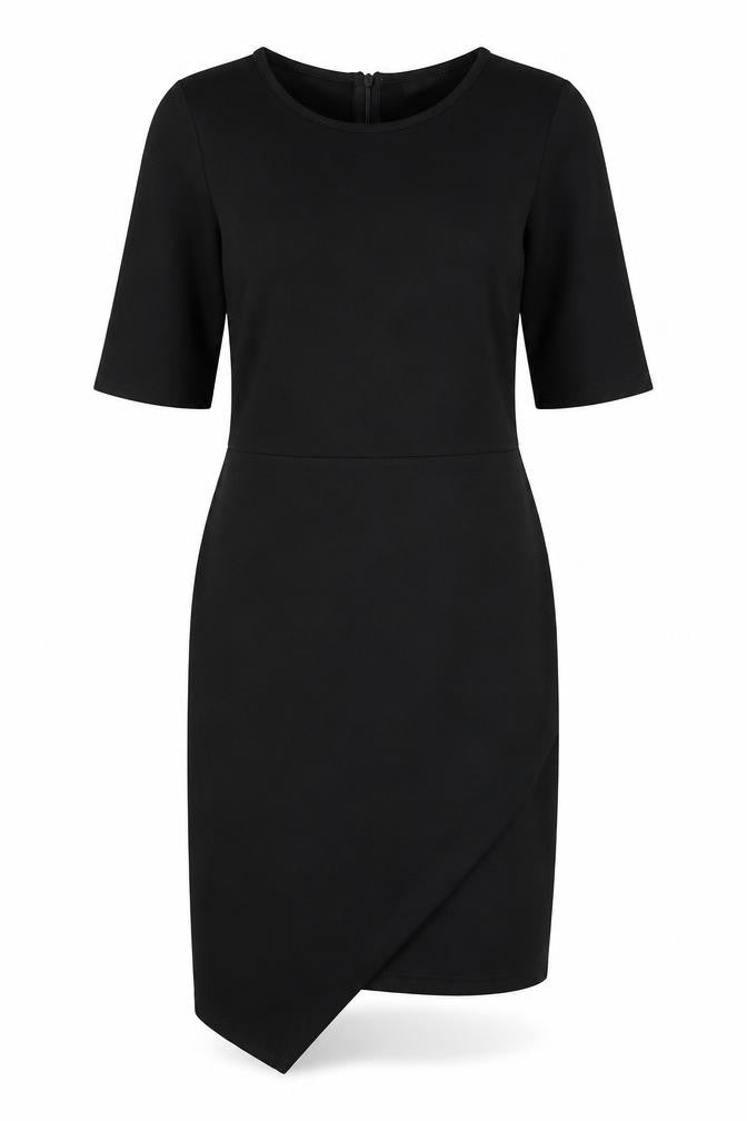 Missguided Womens Black  Polyester T-Shirt Dress  Size 10  Round Neck Pullover