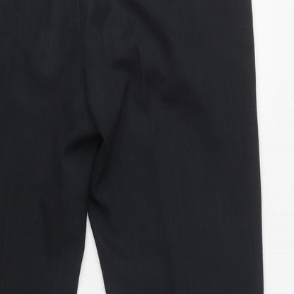 Preloved EWM Mens Black  Polyester Dress Pants Trousers Size 38 L31 in Regular Button - Label