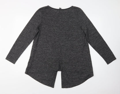 Preloved Primark Womens Grey  Polyester Basic Blouse Size L Crew Neck - Back