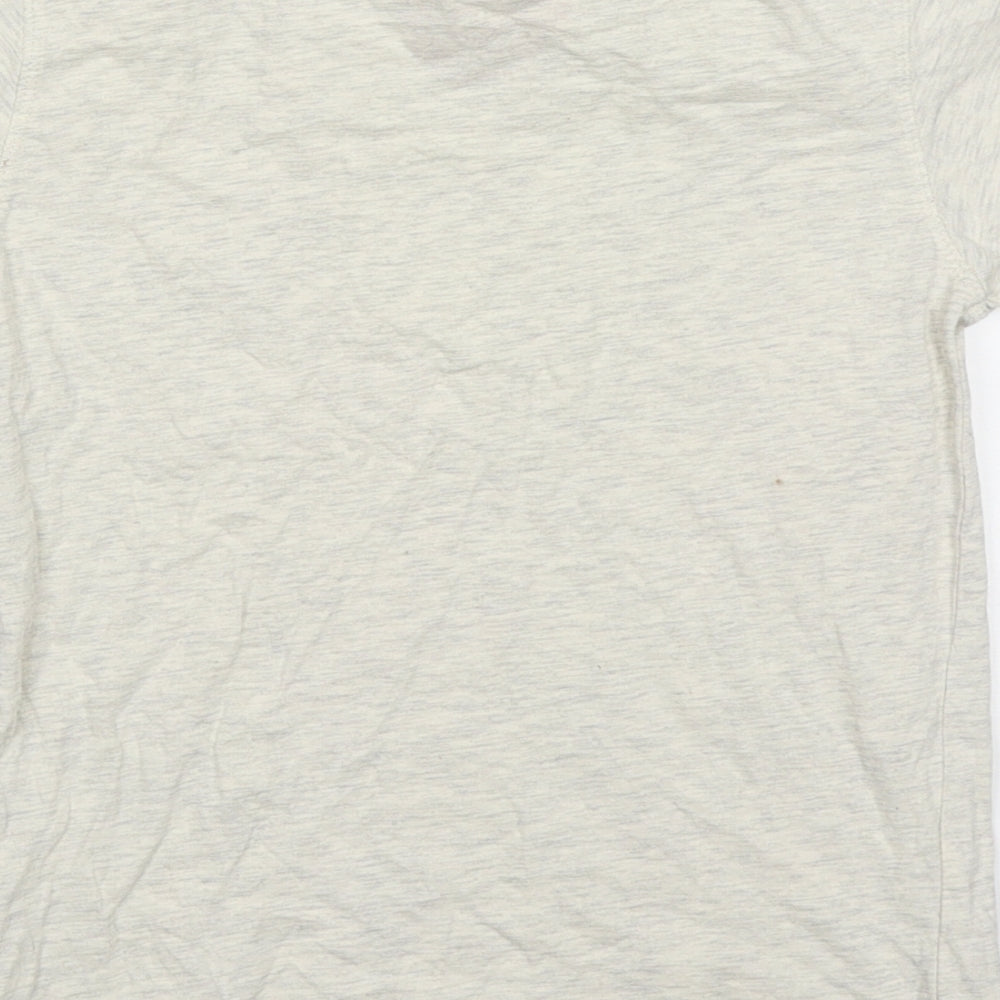 TU Boys Beige  Cotton Basic T-Shirt Size 8 Years Crew Neck Pullover