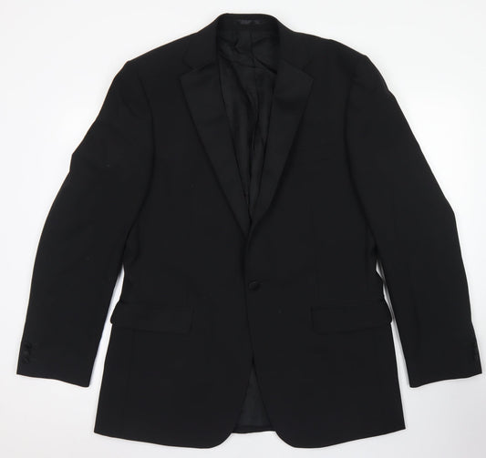 Karl Jackson Mens Blue  Polyester Jacket Blazer Size 42