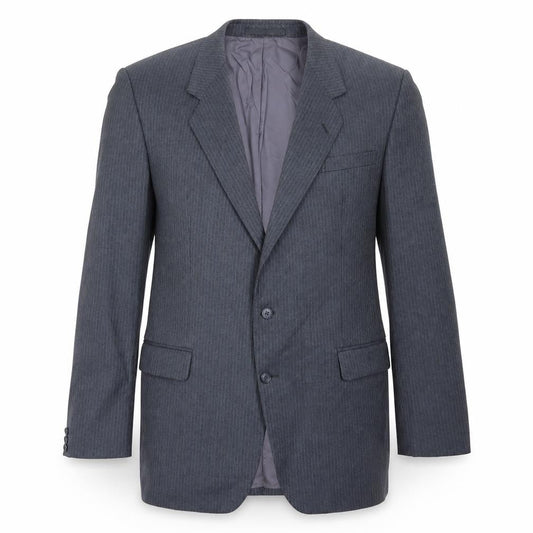 Burton Mens Grey Striped Wool Jacket Blazer Size 40