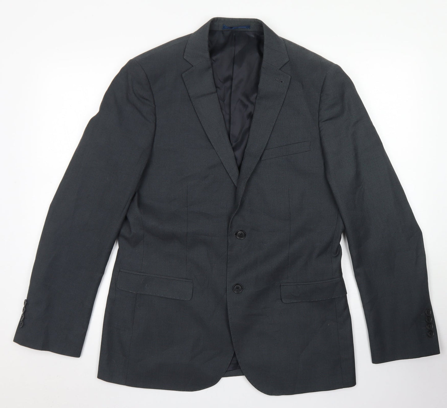 Tailor & Cutter Mens Grey  Polyester Jacket Blazer Size 40