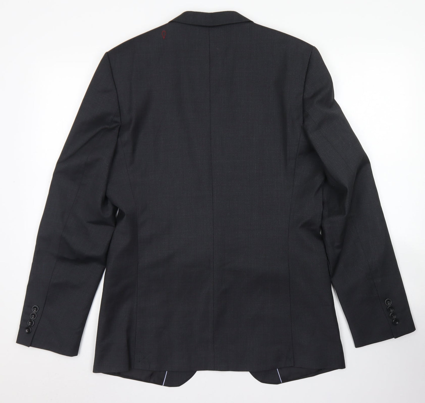 Zara Mens Grey  Wool Jacket Blazer Size 36
