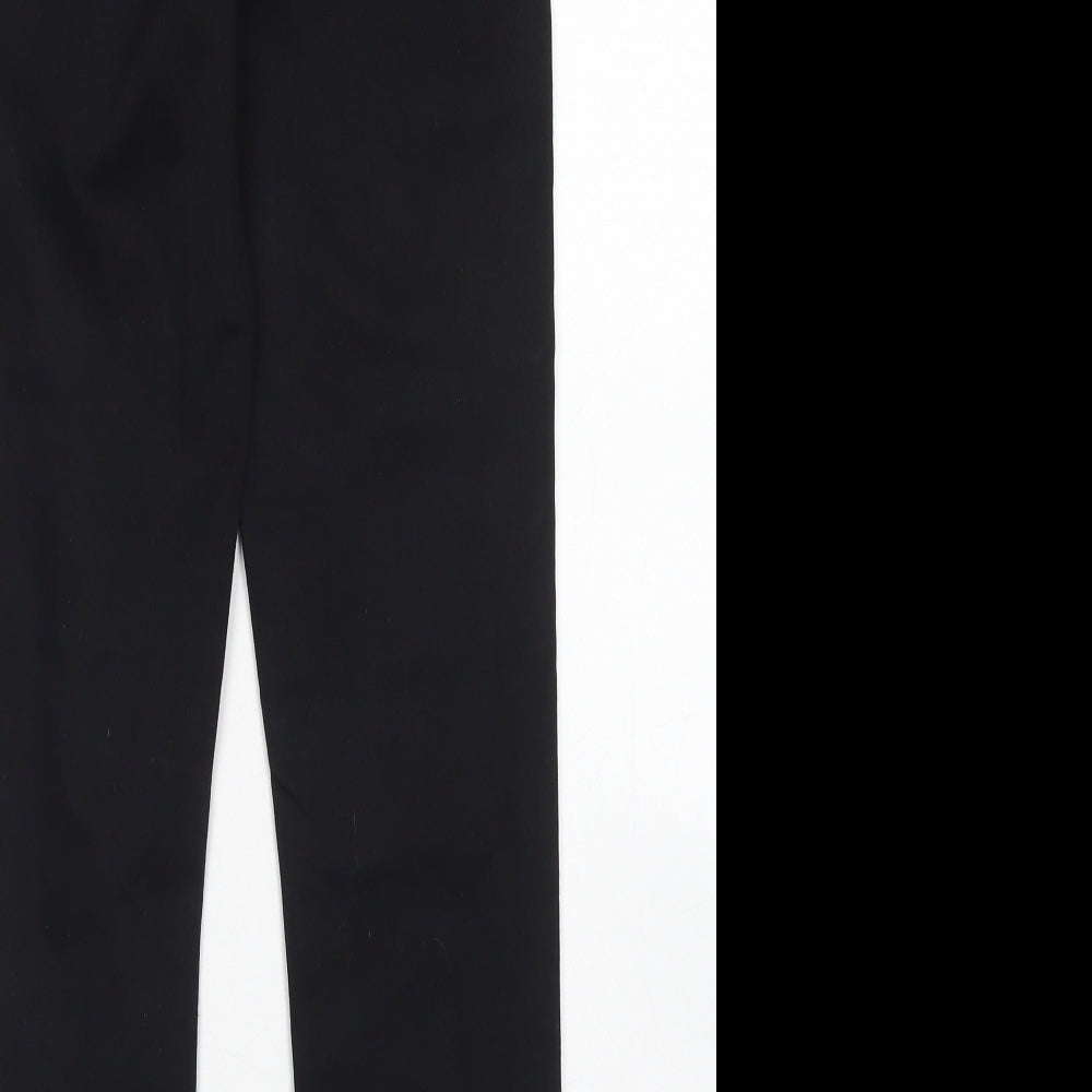 Papaya Womens Black  Cotton Skinny Jeans Size 8 L27 in Regular Button