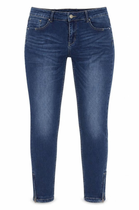Diverse Womens Blue  Cotton Skinny Jeans Size 32 in L28 in Regular Button