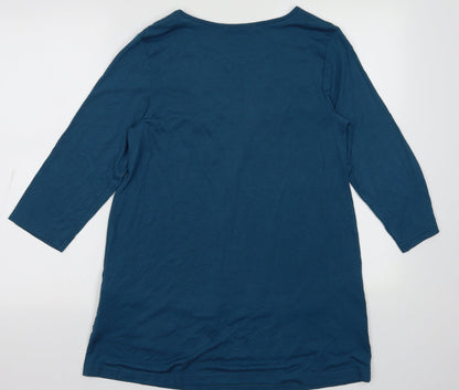 Preloved George Womens Blue  Polyester Pullover Sweatshirt Size 12  Pullover - Back