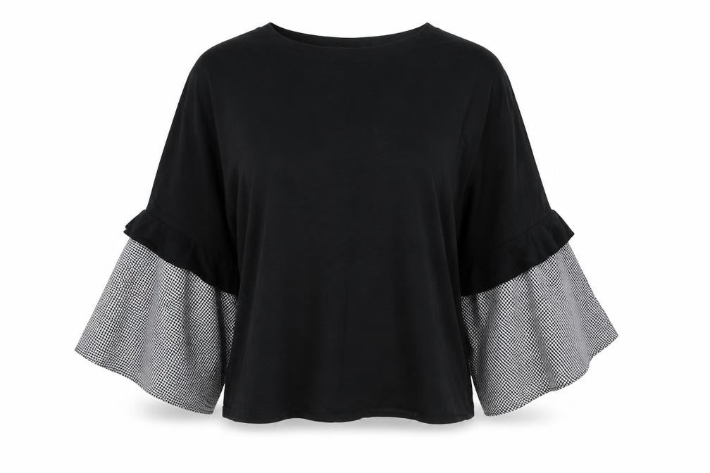 Primark Womens Black  Cotton Pullover Sweatshirt Size 12  Pullover