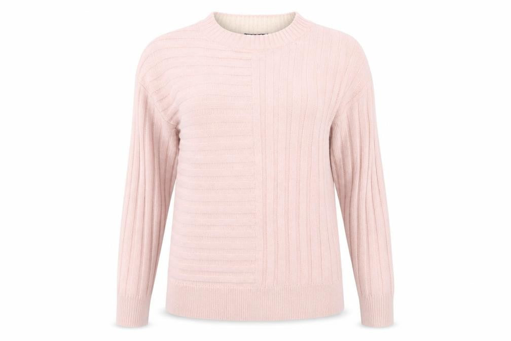 Marks & Spencer Womens Pink Round Neck  Acrylic Pullover Jumper Size S