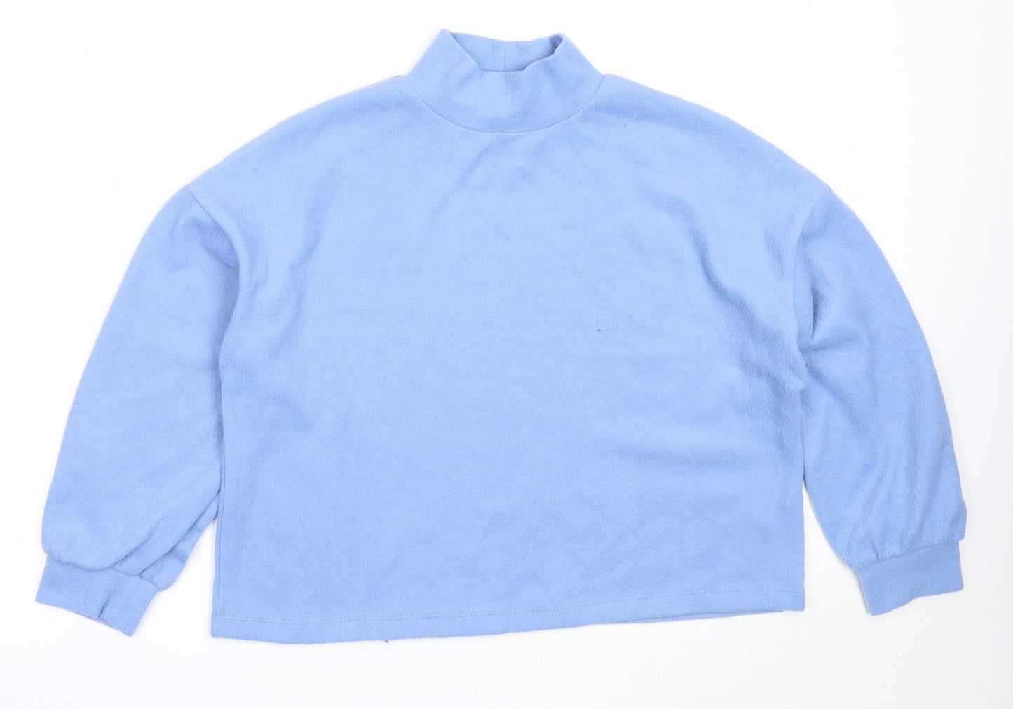 New Look Womens Blue High Neck  Polyester Pullover Jumper Size M