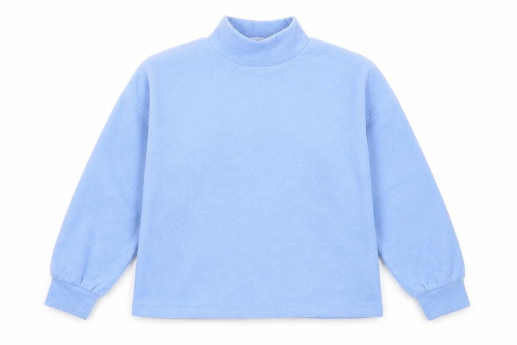 New Look Womens Blue High Neck  Polyester Pullover Jumper Size M