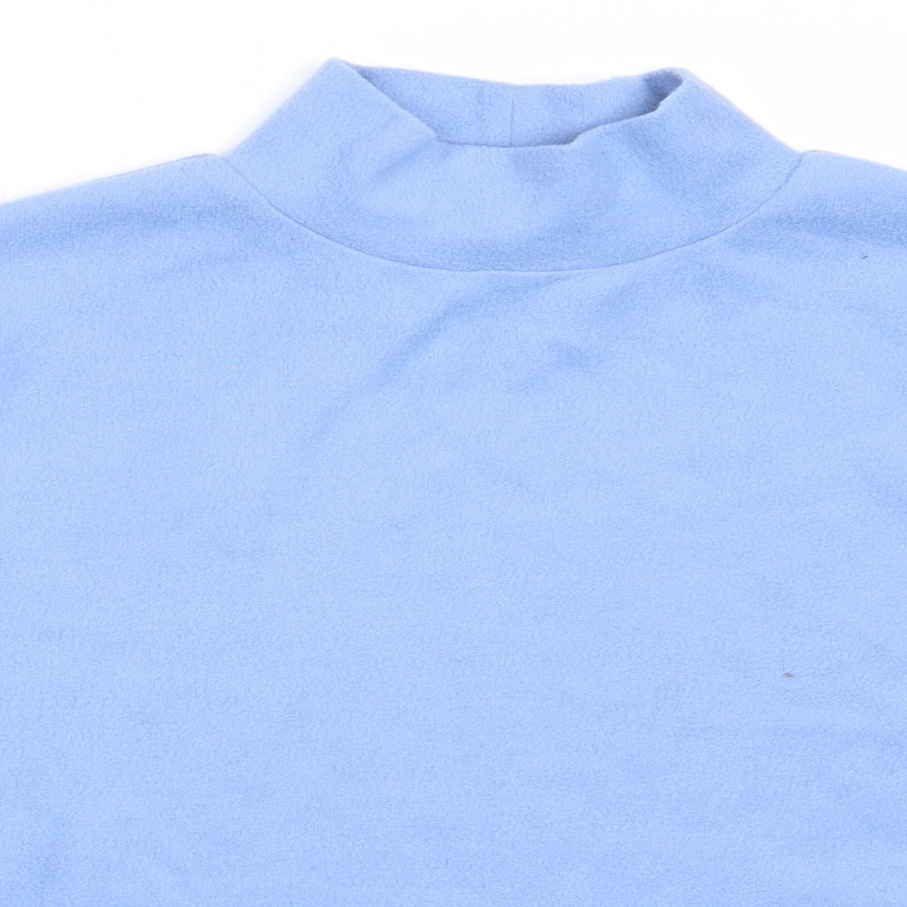 New Look Womens Blue High Neck  Polyester Pullover Jumper Size M