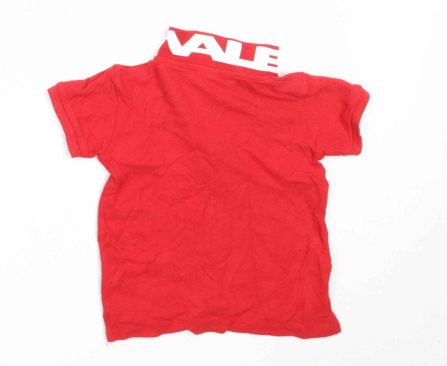 Urban Rascals Boys Red  Cotton Basic Polo Size 4 Years Collared  - WALES