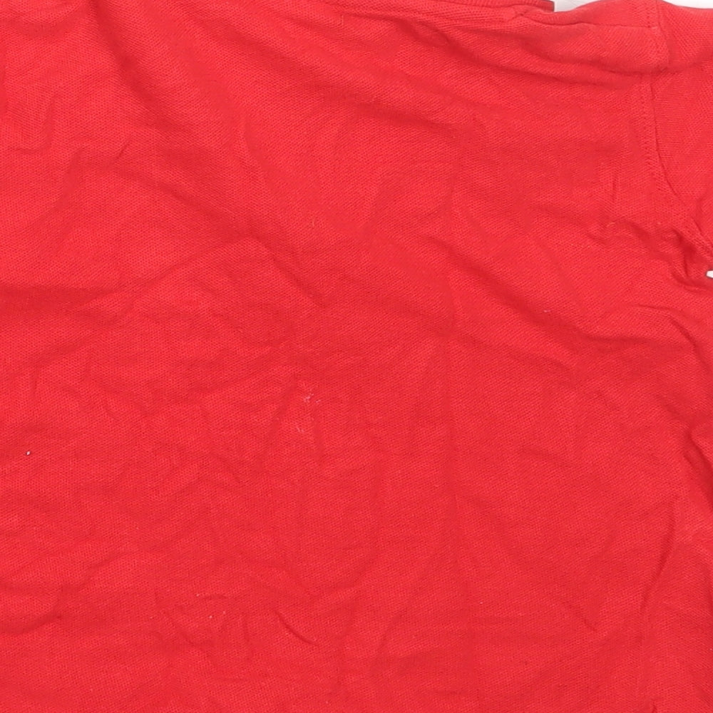 Urban Rascals Boys Red  Cotton Basic Polo Size 4 Years Collared  - WALES