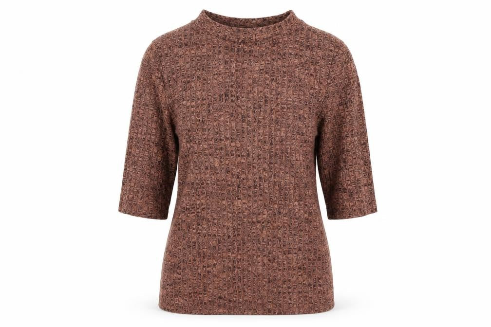 Primark Womens Brown Round Neck  Polyester Pullover Jumper Size XS