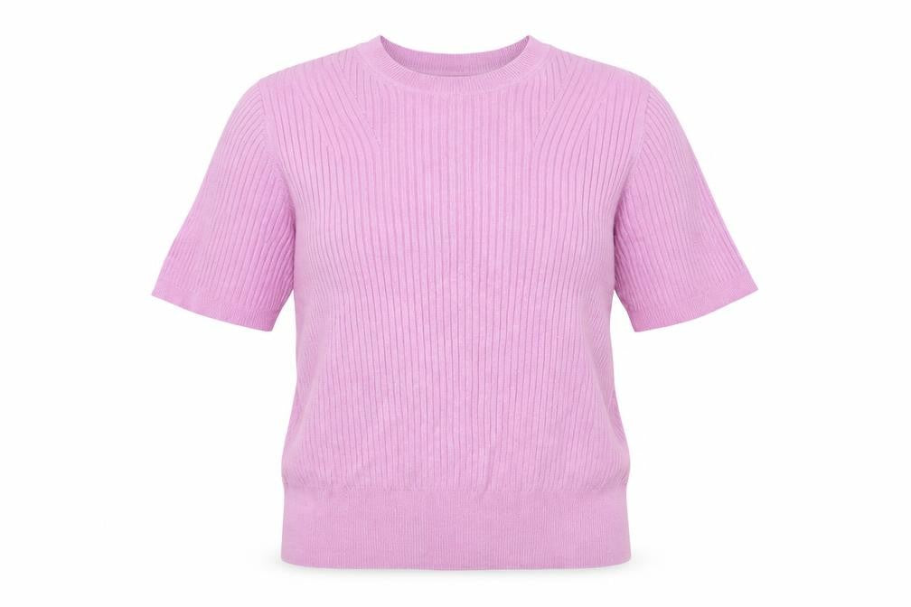 Marks & Spencer Womens Purple Crew Neck  Viscose Pullover Jumper Size 14