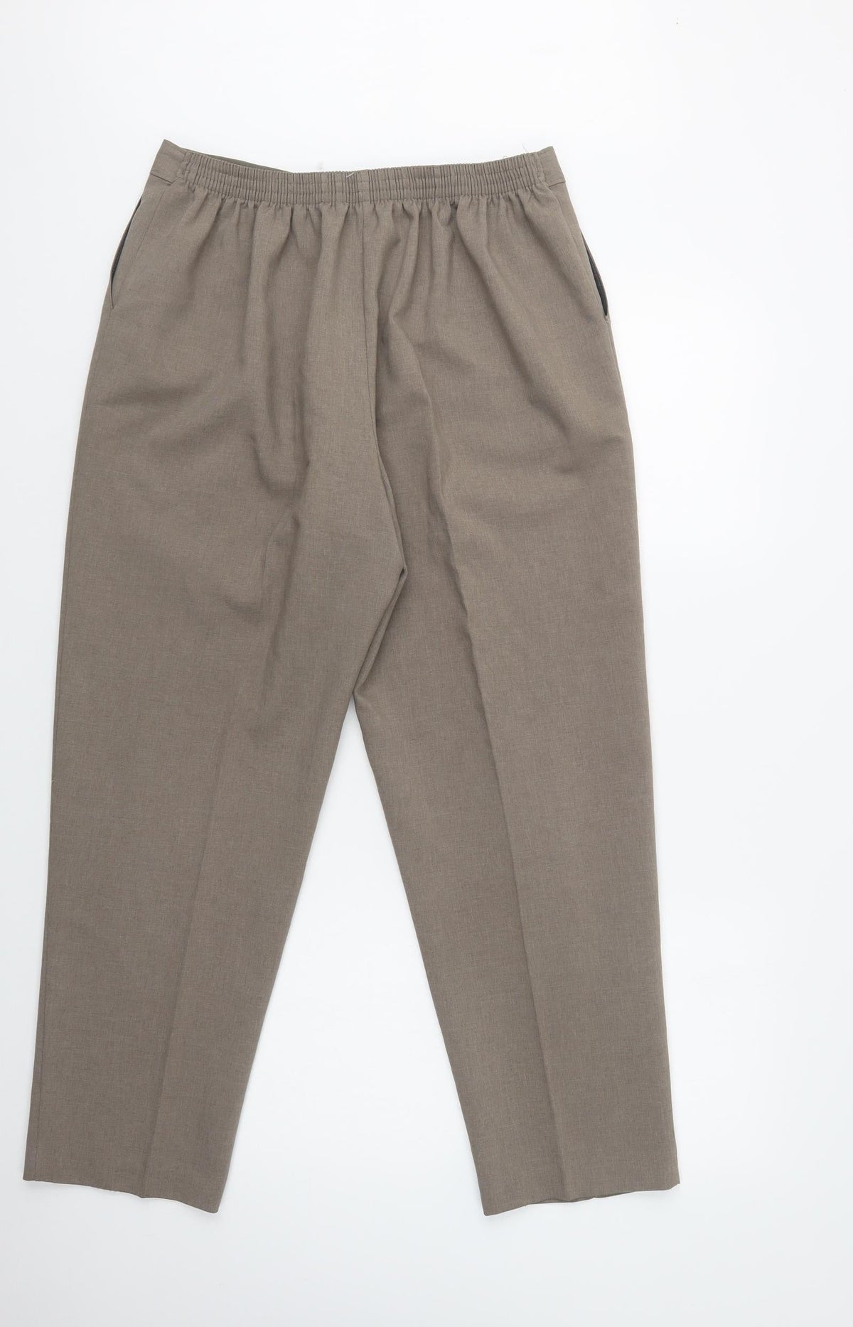 Saira Womens Beige  Polyester Trousers  Size M L29 in Regular