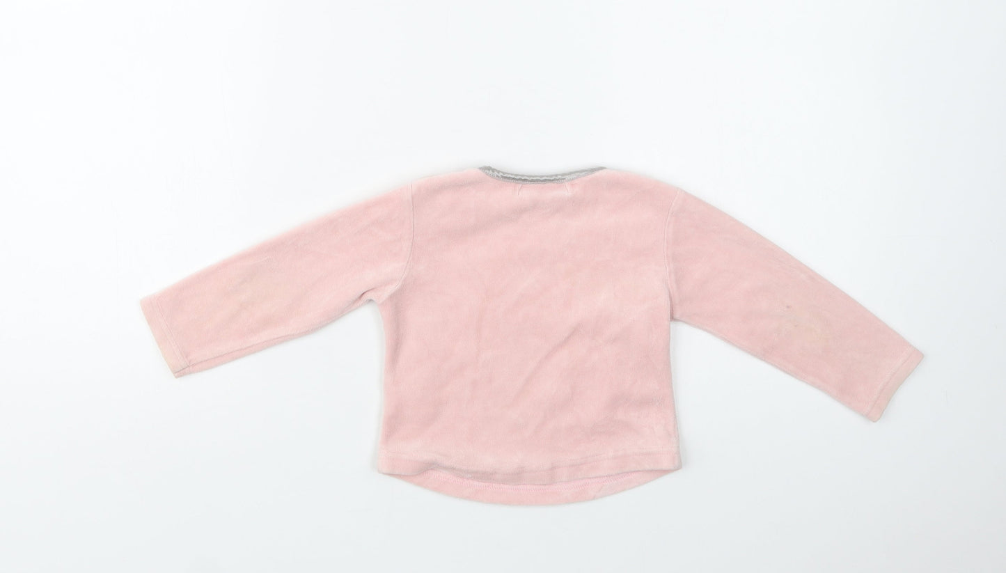 Early Days Baby Pink  Polyester Pullover Jumper Size 18-24 Months  Button