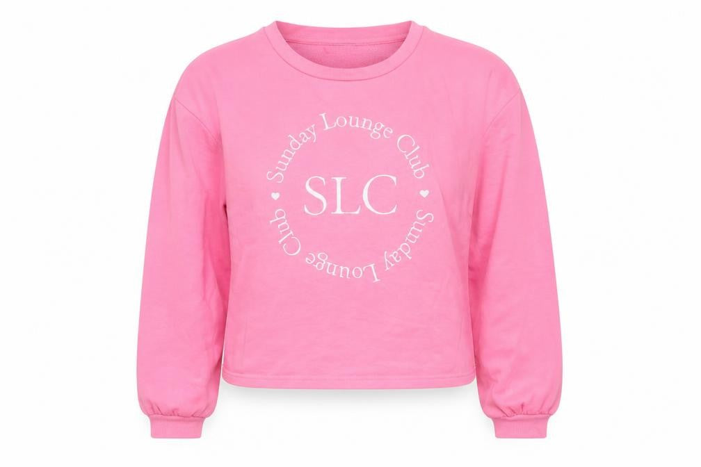 New Look Womens Pink  Polyester Pullover Sweatshirt Size 14