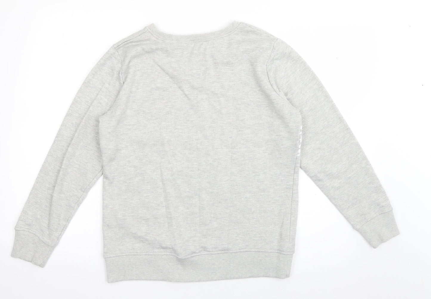 Original Essentials Womens Grey Geometric Cotton Pullover Sweatshirt Size 8  Pullover