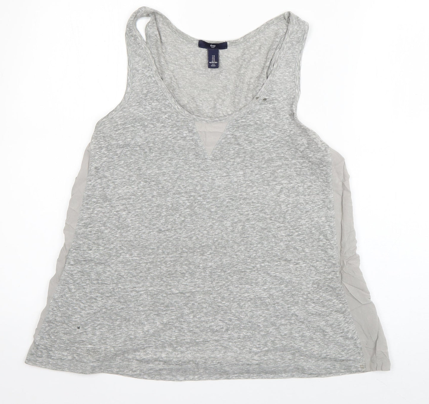 Gap Womens Grey  Cotton Basic Tank Size S Scoop Neck