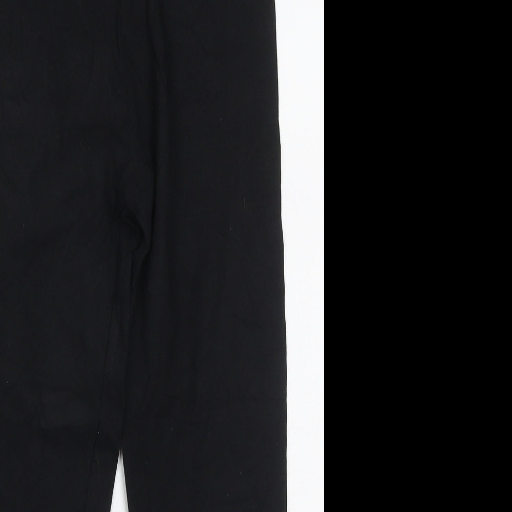 New Look Womens Black  Cotton Carrot Leggings Size 6 L20 in