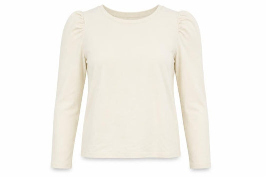 Monki Womens Beige  Cotton Pullover Sweatshirt Size S  Pullover