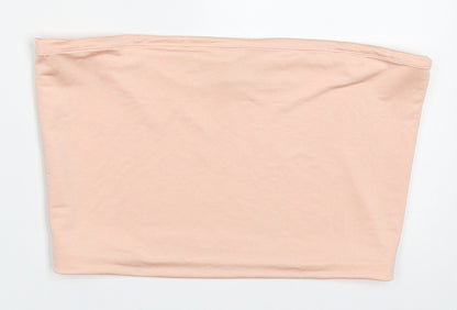 Oasis Womens Pink  Polyester Cropped Tank Size M Round Neck