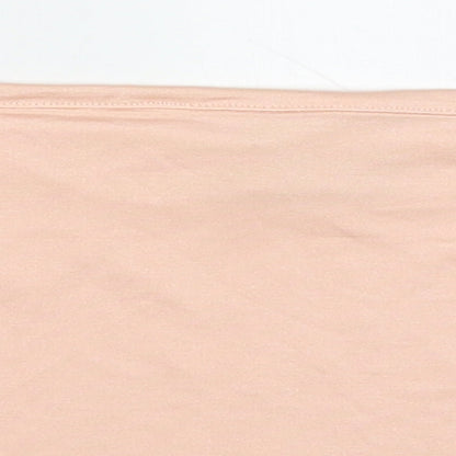 Oasis Womens Pink  Polyester Cropped Tank Size M Round Neck