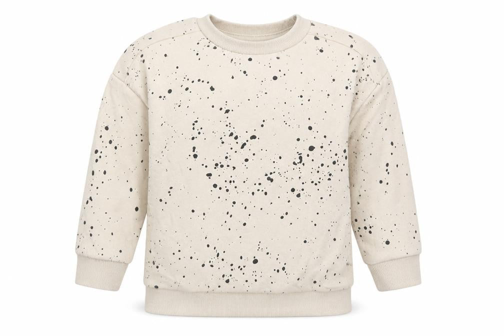 Matalan Baby Beige  Cotton Basic T-Shirt Size 18-24 Months Crew Neck Pullover - Splatter Print