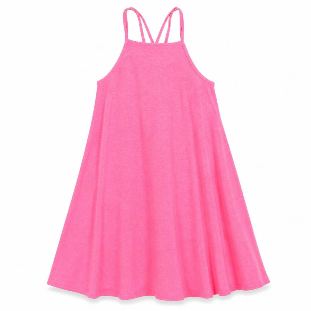 TU Girls Pink  Polyester Trapeze & Swing  Size 9 Years  Square Neck
