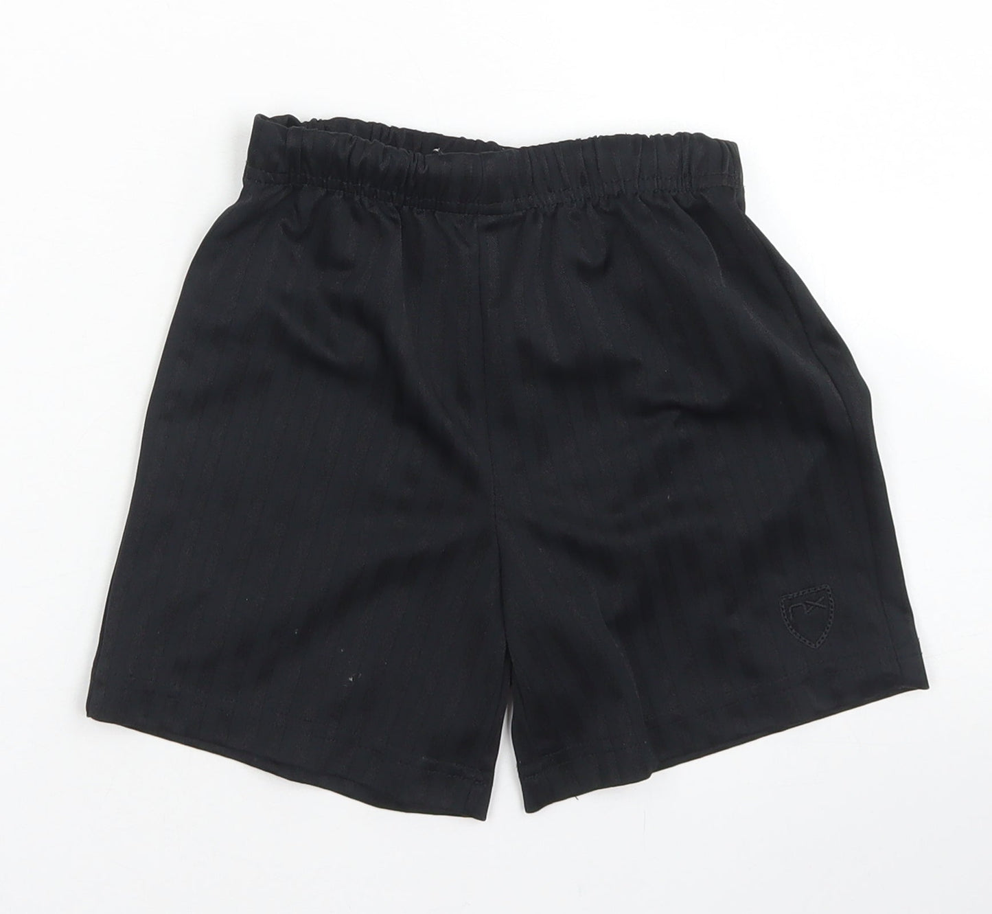 NEXT Boys Black Striped Polyester Sweat Shorts Size 6 Years  Regular Drawstring