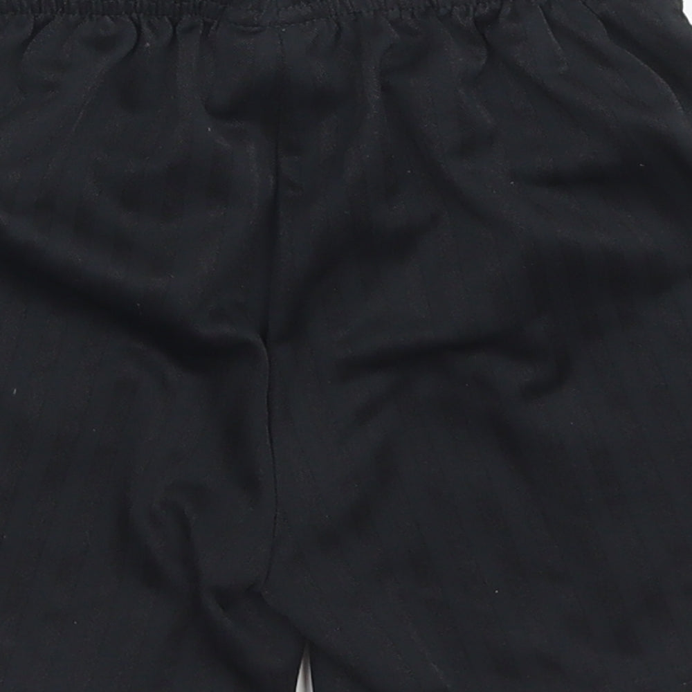 NEXT Boys Black Striped Polyester Sweat Shorts Size 6 Years  Regular Drawstring