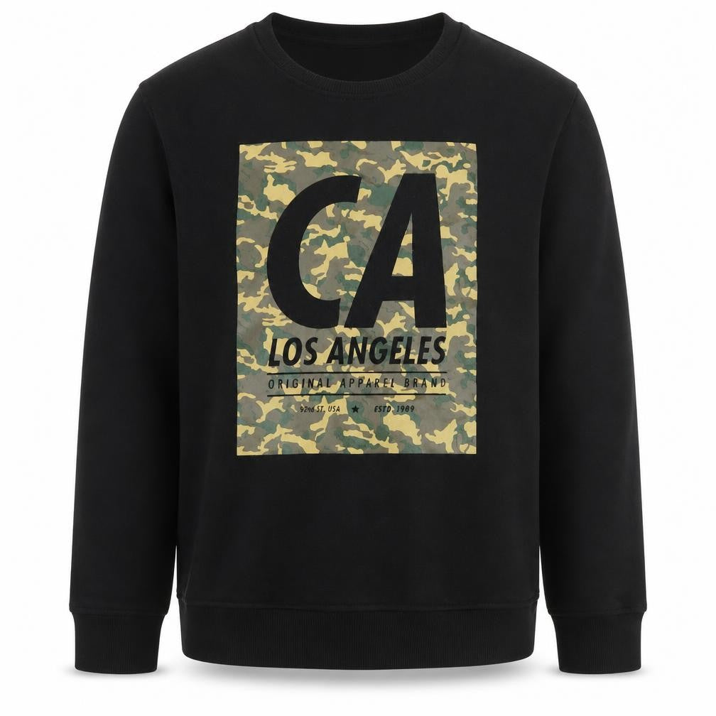Rebel Boys Black  Polyester Pullover Sweatshirt Size 12-13 Years