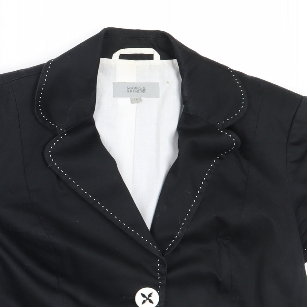 Marks and Spencer Womens Black   Jacket  Size 14