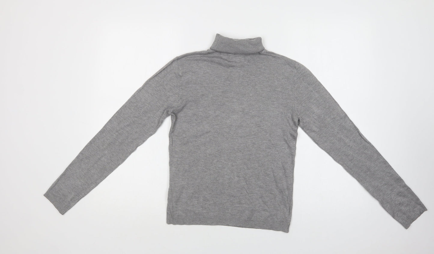 Pull & Bear Womens Grey Roll Neck   Pullover Jumper Size L