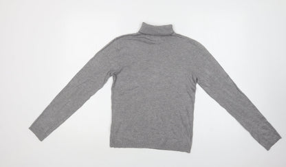 Pull&Bear Womens Grey Roll Neck   Pullover Jumper Size L