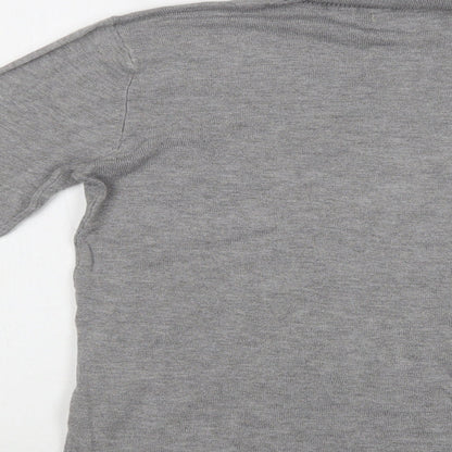 Pull&Bear Womens Grey Roll Neck   Pullover Jumper Size L