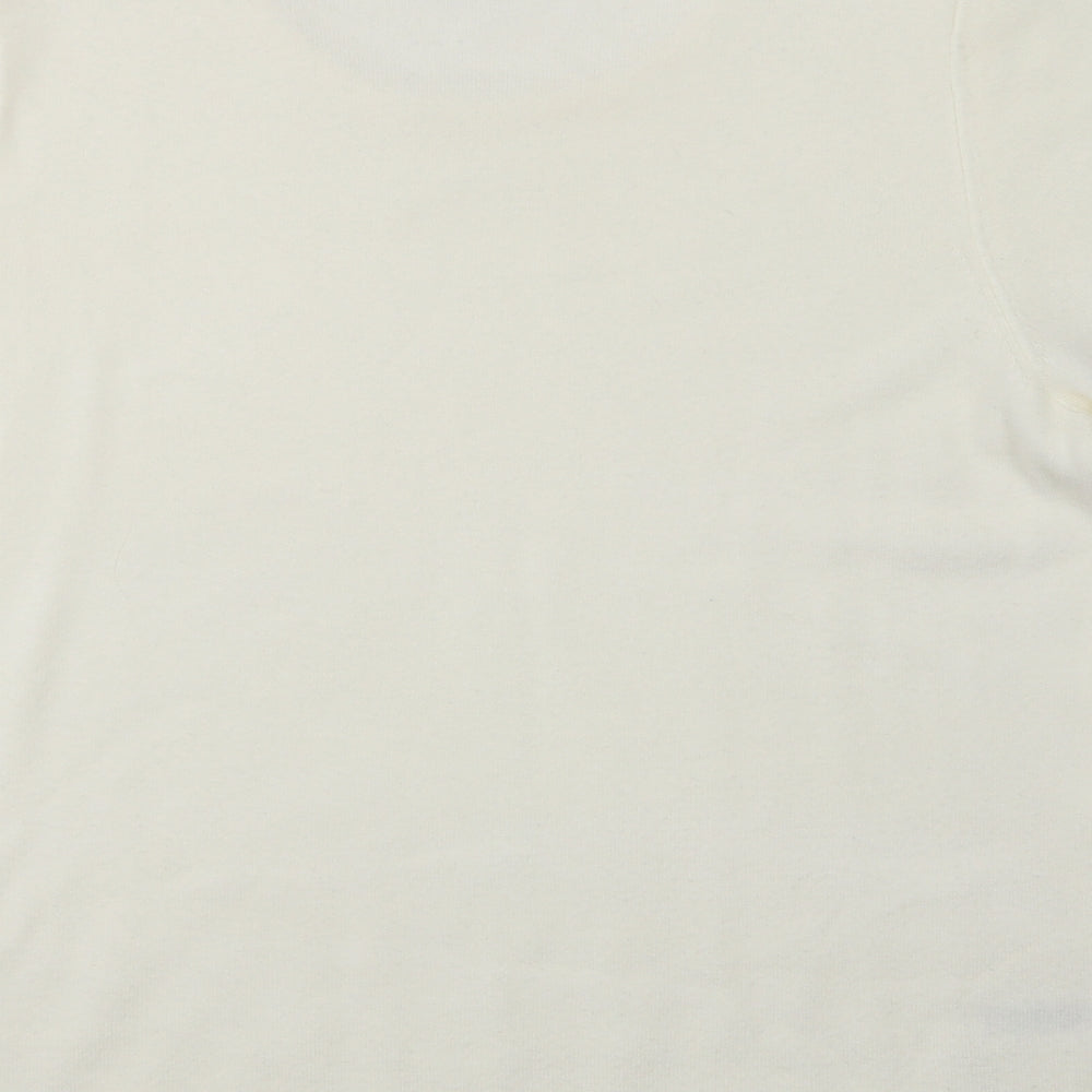 Papaya Womens Ivory Crew Neck  Acrylic Pullover Jumper Size 18