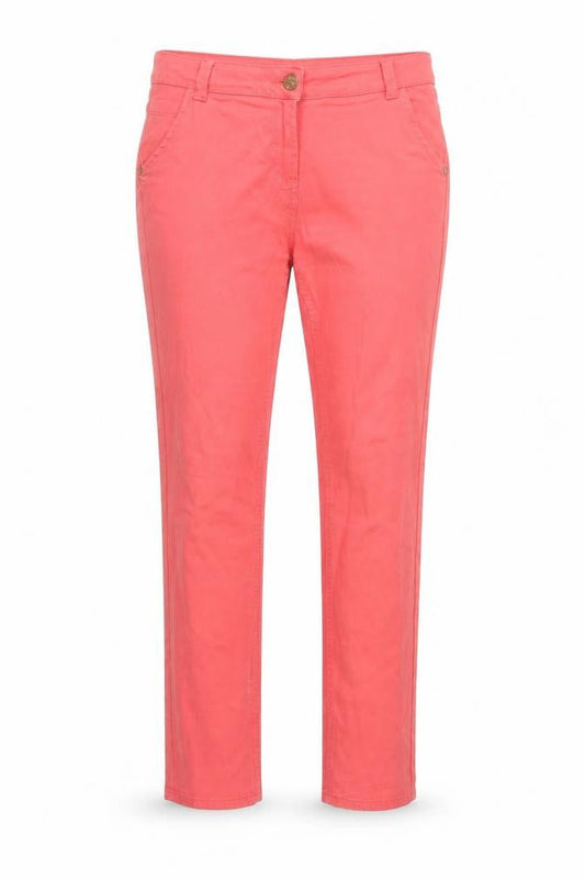BHS Womens Pink  Cotton Skinny Jeans Size 12 L31 in Regular Button