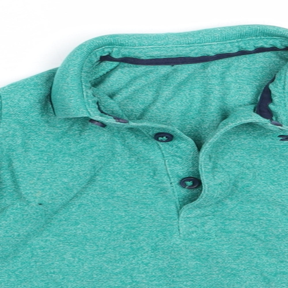 Matalan Boys Green  Cotton Basic Polo Size 12-18 Months Collared