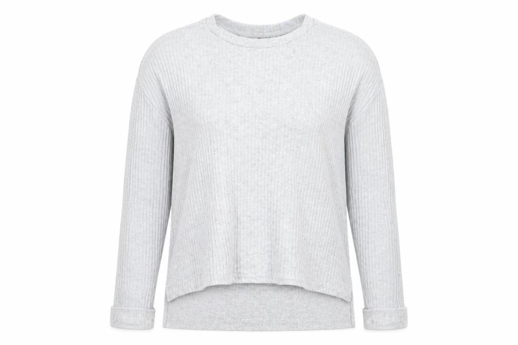Primark Womens Grey Round Neck  Polyester Pullover Jumper Size S