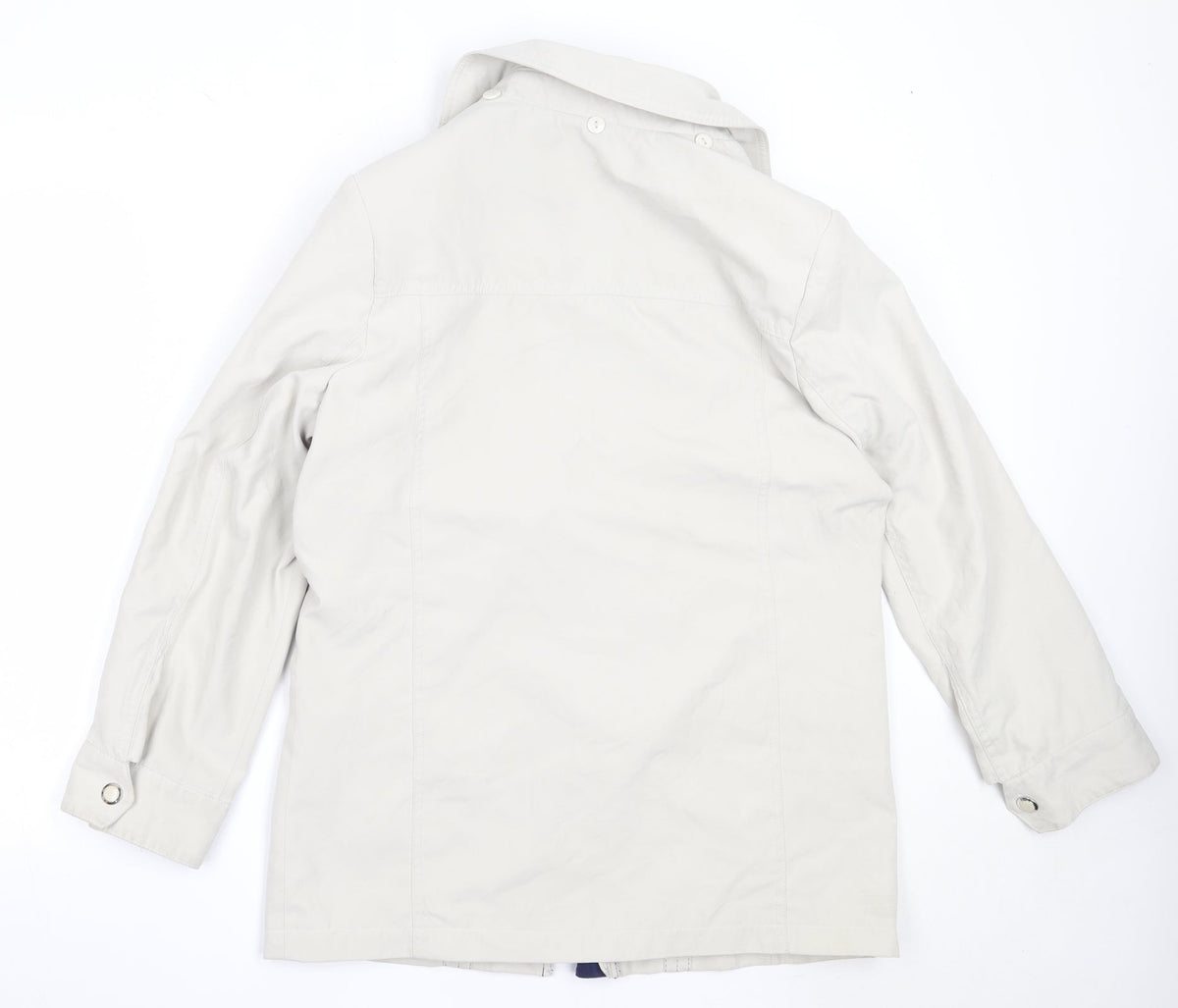 EWM Womens Beige   Overcoat Coat Size 12