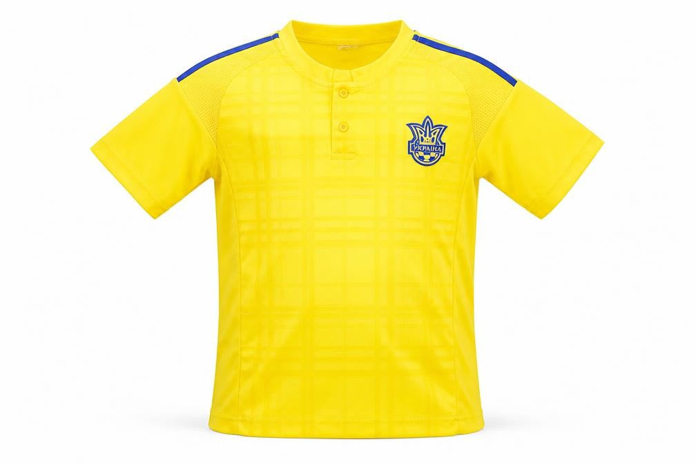 Ykpaiha Boys Yellow  Polyester Jersey T-Shirt Size XS Round Neck
